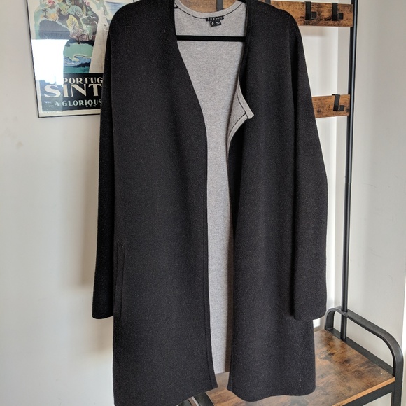 Theory Wool Coat, Grey, Size M - Picture 2 of 8